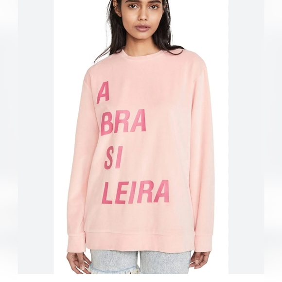 Farm Rio Velvet Crew Neck Pullover Sweater - Picture 7 of 8